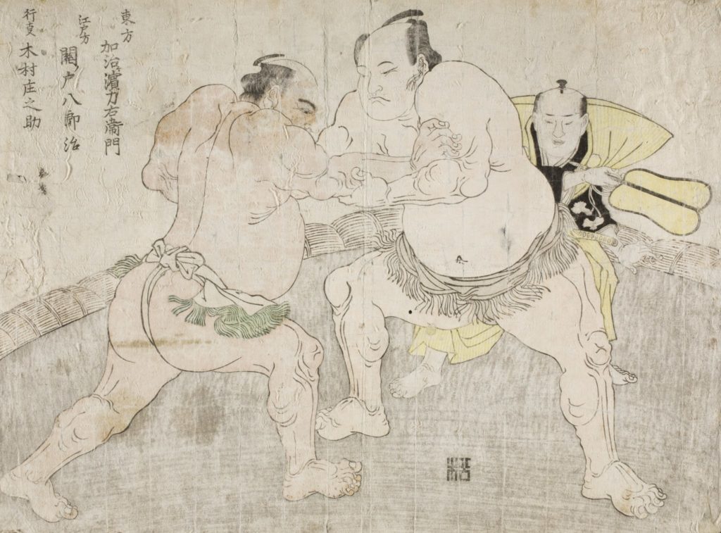combate de sumo (ilustração)