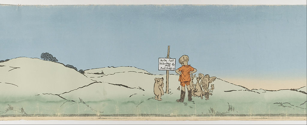 Ilustração original the Ernest Howard Shepard para os livros infantis de Winnie The Pooh